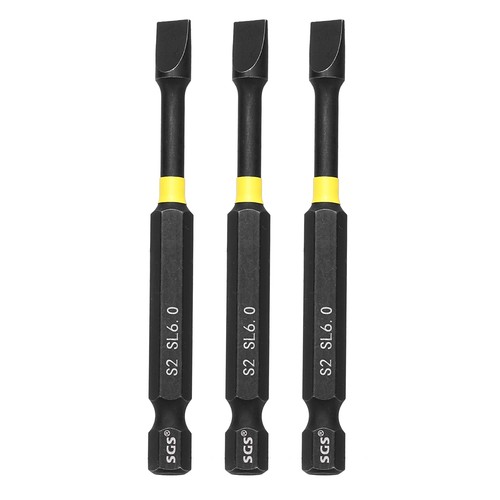 3pcs sl6 slotted impact - 3pcs,